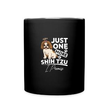 Juste un shih tzu de plus, je vous le promets - Mug uni - noir - Devant