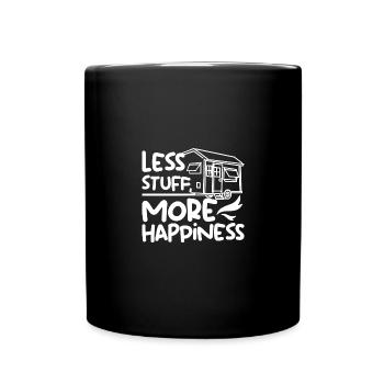Moins de choses, plus de bonheur Tiny House - Mug uni - noir - Devant