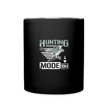 Mode chasse sur fauconnier - Mug uni - noir - Devant