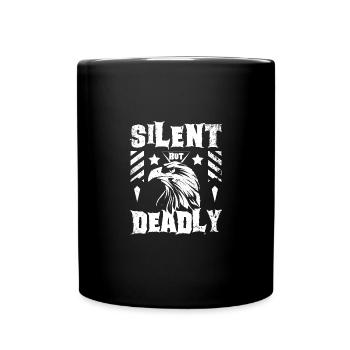 Falconer silent but deadly - Tasse einfarbig - Schwarz - Vorne