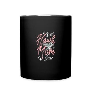 Mothers day Falconer best hawk mom ever - Tasse einfarbig - Schwarz - Vorne