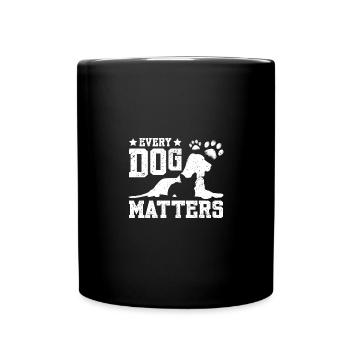 Dog rescue Every dog matters - Tasse einfarbig - Schwarz - Vorne