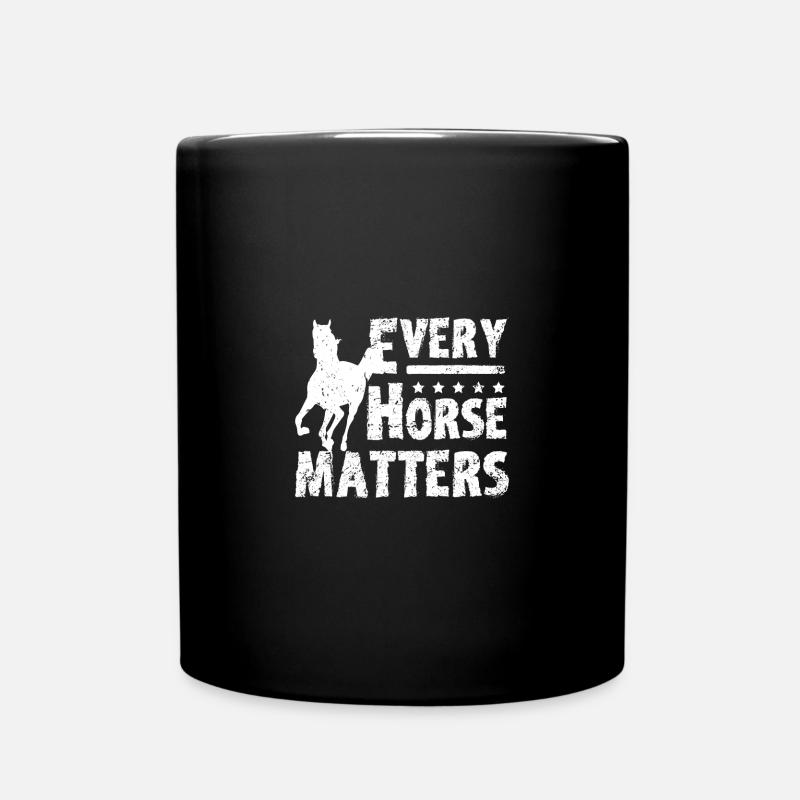 Horse rescue Every horse matters - Tasse einfarbig - Schwarz
