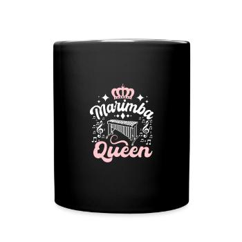 Marimba queen - Tasse einfarbig - Schwarz - Vorne