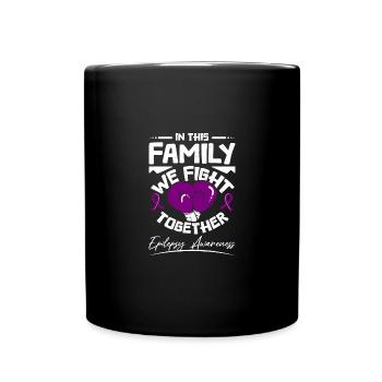 In this family we fight together - Full Colour Mug - black - Front