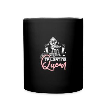 Girl Tailgating Queen - Tasse einfarbig - Schwarz - Vorne