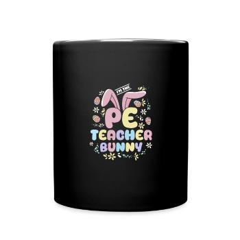 Lapins de Pâques Un professeur de Hoppy Pe - Mug uni - noir - Devant
