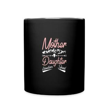 Voyage d’aventure mère-fille - Mug uni - noir - Devant