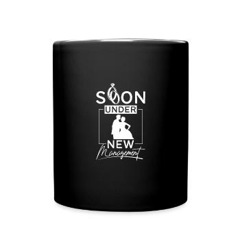Groomsmen soon under new management - Full Colour Mug - black - Front