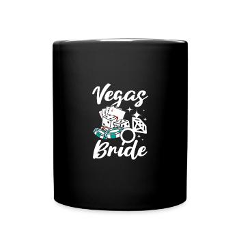 Bridal Shower Team Bride Bridesmaid Vegas Bride - Tasse einfarbig - Schwarz - Vorne