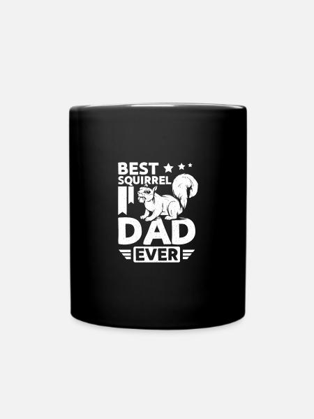 Best squirrel dad ever - Tasse einfarbig - Schwarz