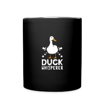 Chuchoteur de canard pékin de compagnie - Mug uni - noir - Devant