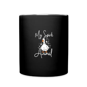 Le canard pékin de compagnie est mon animal spirituel - Mug uni - noir - Devant