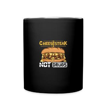 Philly Cheesesteak pas de drogue - Mug uni - noir - Devant