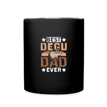 Meilleur papa octodon de tous les temps - Mug uni - noir - Devant