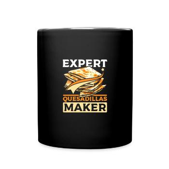 Expert Quesadillas maker - Full Colour Mug - black - Front