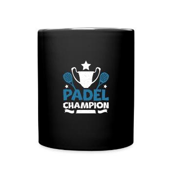 Padel champion - Full Colour Mug - black - Front
