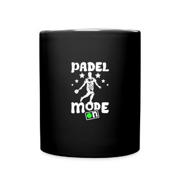 Padel mode on - Full Colour Mug - black - Front
