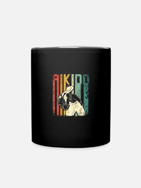 Aïkido rétro vintage - Mug uni - noir