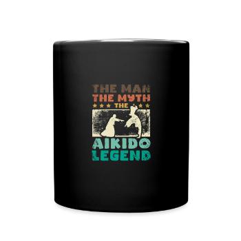 The man the myth the aikido legend - Full Colour Mug - black - Front