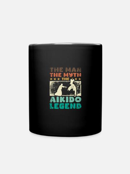 L’homme, le mythe, la légende de l’aïkido - Mug uni - noir