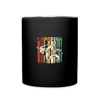 Capoeira vintage rétro - Mug uni - noir - Devant