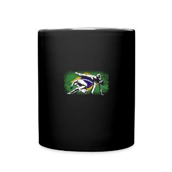 Brazil brazilian flag Capoeira - Tasse einfarbig - Schwarz - Vorne