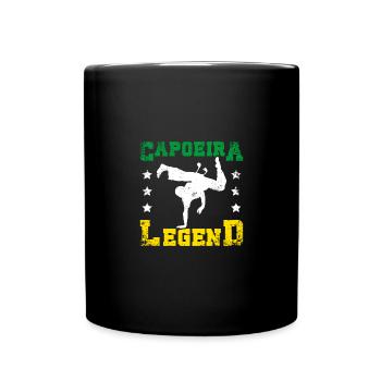 Légende de la capoeira au Brésil - Mug uni - noir - Devant