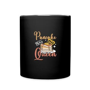 Pancake making queen - Full Colour Mug - black - Front