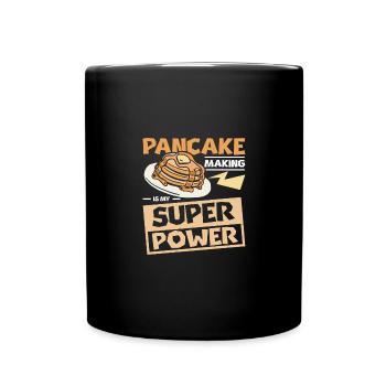 La fabrication de crêpes est mon superpouvoir - Mug uni - noir - Devant