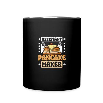 Assistant à la crêpière - Mug uni - noir - Devant