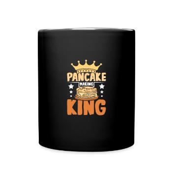 Pancake making king - Full Colour Mug - black - Front