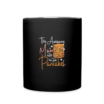 Fête des mères Cette maman fait les meilleures crêpes - Mug uni - noir - Devant