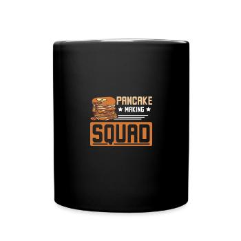 Pancake making squad - Full Colour Mug - black - Front