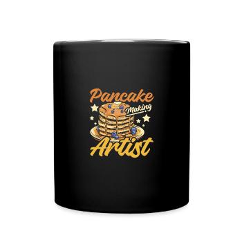 Pancake making artist - Full Colour Mug - black - Front