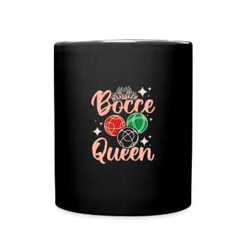 Backyard Game Sports Player Bocce Ball Queen - Mug uni - noir - Devant