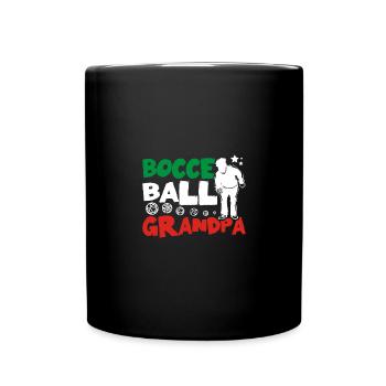 Papa Gramps Pétanque balle grand-père - Mug uni - noir - Devant