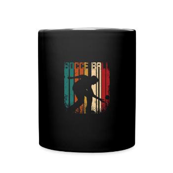 Boule de pétanque rétro vintage - Mug uni - noir - Devant