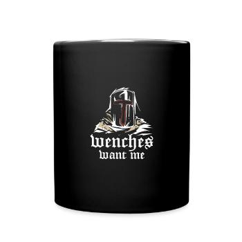 Ren faire costume wenches want me - Full Colour Mug - black - Front