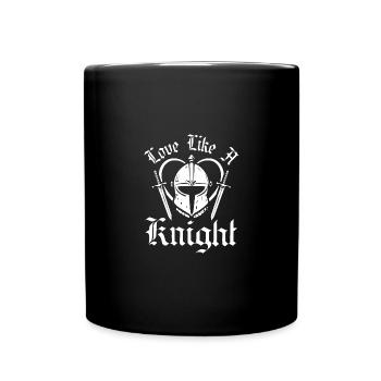 Love like a knight - Full Colour Mug - black - Front