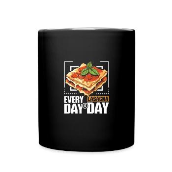 Every day is lasagna day - Full Colour Mug - black - Front