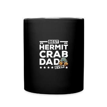 Fathers day Best Hermit crab dad ever - Tasse einfarbig - Schwarz - Vorne