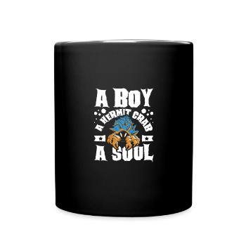 A boy a hermit crab a soul - Tasse einfarbig - Schwarz - Vorne