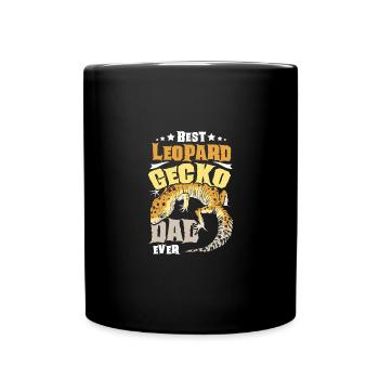 Meilleur papa gecko léopard de tous les temps - Mug uni - noir - Devant