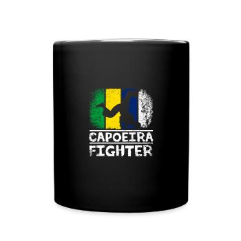 Drapeau du Brésil Capoeira Fighter - Mug uni - noir - Devant