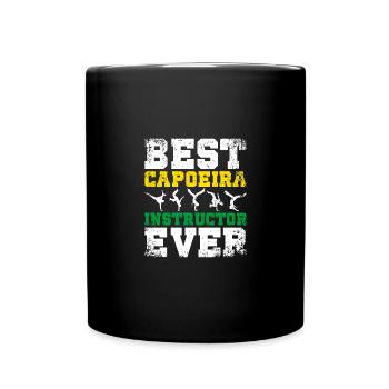 Brazil Flag Best Capoeira Instructor Ever - Tasse einfarbig - Schwarz - Vorne