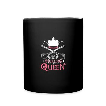 Hurling Queen - Tasse einfarbig - Schwarz - Vorne