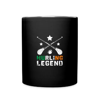 Hurling Legend - Tasse einfarbig - Schwarz - Vorne