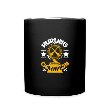 Hurling Champion - Tasse einfarbig - Schwarz - Vorne