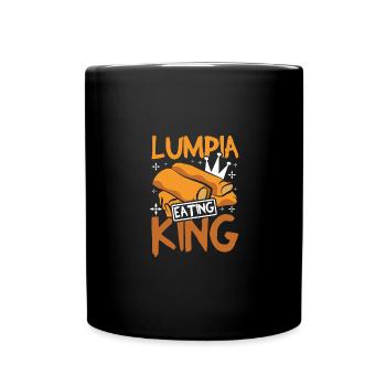 Lumpia eating king - Full Colour Mug - black - Front